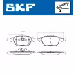 Jeu de 4 plaquettes de frein avant SKF VKBP 80263 - Visuel 2