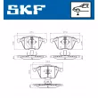 Jeu de 4 plaquettes de frein avant SKF VKBP 80272 - Visuel 2