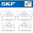 Jeu de 4 plaquettes de frein avant SKF VKBP 80277 - Visuel 2