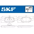 Jeu de 4 plaquettes de frein avant SKF VKBP 80294 - Visuel 2