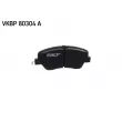 Jeu de 4 plaquettes de frein avant SKF VKBP 80304 A - Visuel 3