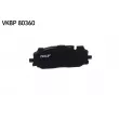 Jeu de 4 plaquettes de frein avant SKF VKBP 80360 - Visuel 3