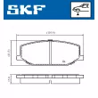 Jeu de 4 plaquettes de frein avant SKF VKBP 80457 - Visuel 2