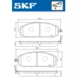 Jeu de 4 plaquettes de frein avant SKF VKBP 80509 A - Visuel 2