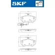 Jeu de 4 plaquettes de frein avant SKF VKBP 80547 E - Visuel 2