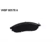 Jeu de 4 plaquettes de frein avant SKF VKBP 80578 A - Visuel 3