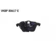 Jeu de 4 plaquettes de frein avant SKF VKBP 80617 E - Visuel 1