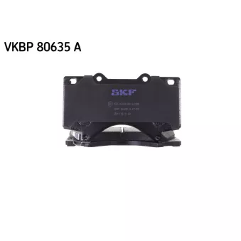Jeu de 4 plaquettes de frein avant SKF VKBP 80635 A