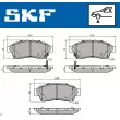 Jeu de 4 plaquettes de frein avant SKF VKBP 80638 A - Visuel 2