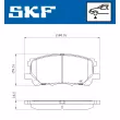 Jeu de 4 plaquettes de frein avant SKF VKBP 80693 - Visuel 2