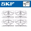 Jeu de 4 plaquettes de frein avant SKF VKBP 80741 - Visuel 2