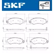Jeu de 4 plaquettes de frein avant SKF VKBP 80807 A - Visuel 2