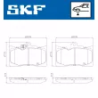 Jeu de 4 plaquettes de frein avant SKF VKBP 80815 A - Visuel 2
