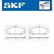 Jeu de 4 plaquettes de frein avant SKF VKBP 80862 A - Visuel 2