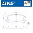 Jeu de 4 plaquettes de frein avant SKF VKBP 80891 A - Visuel 2