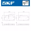 Jeu de 4 plaquettes de frein avant SKF VKBP 80918 E - Visuel 2