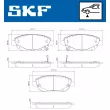 Jeu de 4 plaquettes de frein avant SKF VKBP 80922 A - Visuel 2