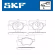 Jeu de 4 plaquettes de frein avant SKF VKBP 80936 - Visuel 2