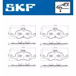 Jeu de 4 plaquettes de frein avant SKF VKBP 80981 - Visuel 2