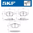 Jeu de 4 plaquettes de frein avant SKF VKBP 81086 A - Visuel 2