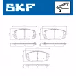 Jeu de 4 plaquettes de frein avant SKF VKBP 81105 A - Visuel 2