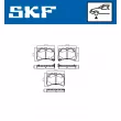 Jeu de 4 plaquettes de frein avant SKF VKBP 81125 A - Visuel 2
