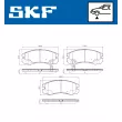 Jeu de 4 plaquettes de frein avant SKF VKBP 81147 - Visuel 2