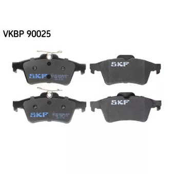 Jeu de 4 plaquettes de frein arrière SKF VKBP 90025