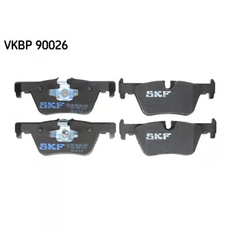 Jeu de 4 plaquettes de frein arrière SKF VKBP 90026