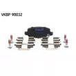 Jeu de 4 plaquettes de frein arrière SKF VKBP 90032 A - Visuel 3