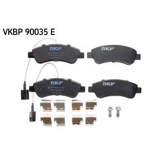 Jeu de 4 plaquettes de frein arrière SKF VKBP 90035 E
