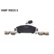 Jeu de 4 plaquettes de frein arrière SKF VKBP 90035 E - Visuel 3