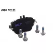 Jeu de 4 plaquettes de frein arrière SKF VKBP 90121 - Visuel 1