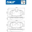 Jeu de 4 plaquettes de frein arrière SKF VKBP 90124 - Visuel 2