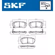 Jeu de 4 plaquettes de frein arrière SKF VKBP 90139 A - Visuel 2