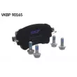 Jeu de 4 plaquettes de frein arrière SKF VKBP 90165 - Visuel 1