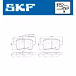 Jeu de 4 plaquettes de frein arrière SKF VKBP 90274 E - Visuel 2