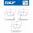 Jeu de 4 plaquettes de frein arrière SKF VKBP 90282 A - Visuel 2