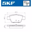 Jeu de 4 plaquettes de frein arrière SKF VKBP 90315 - Visuel 2