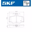 Jeu de 4 plaquettes de frein arrière SKF VKBP 90354 - Visuel 2