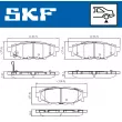 Jeu de 4 plaquettes de frein arrière SKF VKBP 90357 A - Visuel 2