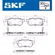 Jeu de 4 plaquettes de frein arrière SKF VKBP 90381 A - Visuel 2