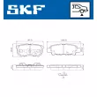 Jeu de 4 plaquettes de frein arrière SKF VKBP 90416 A - Visuel 2
