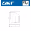 Jeu de 4 plaquettes de frein arrière SKF VKBP 90434 - Visuel 2