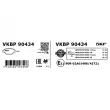 Jeu de 4 plaquettes de frein arrière SKF VKBP 90434 - Visuel 3