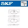 Jeu de 4 plaquettes de frein arrière SKF VKBP 90485 - Visuel 2