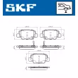 Jeu de 4 plaquettes de frein arrière SKF VKBP 90496 A - Visuel 2