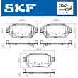 Jeu de 4 plaquettes de frein arrière SKF VKBP 90497 A - Visuel 2