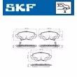 Jeu de 4 plaquettes de frein arrière SKF VKBP 90581 A - Visuel 2