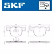 Jeu de 4 plaquettes de frein arrière SKF VKBP 90696 - Visuel 2